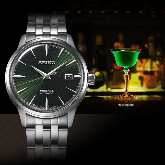 RELÓGIO SEIKOPRESAGE COCKTAIL AUTOMÁTICO 4R35 VERDE