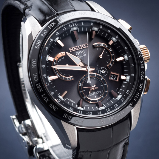 Relógio Homem Seiko Astron GPS Solar Dual Time
