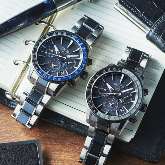 RELÓGIO HOMEM SEIKO ASTRON GPS SOLAR GMT TITÂNIO E CERÂMICA