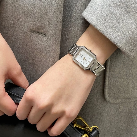 Relógio Mulher Seiko Ladies Solar Zircónias Prateado