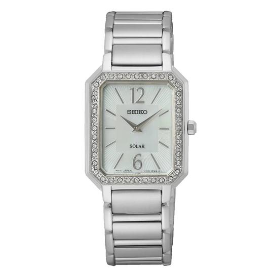 Relógio Mulher Seiko Ladies Solar Zircónias Prateado