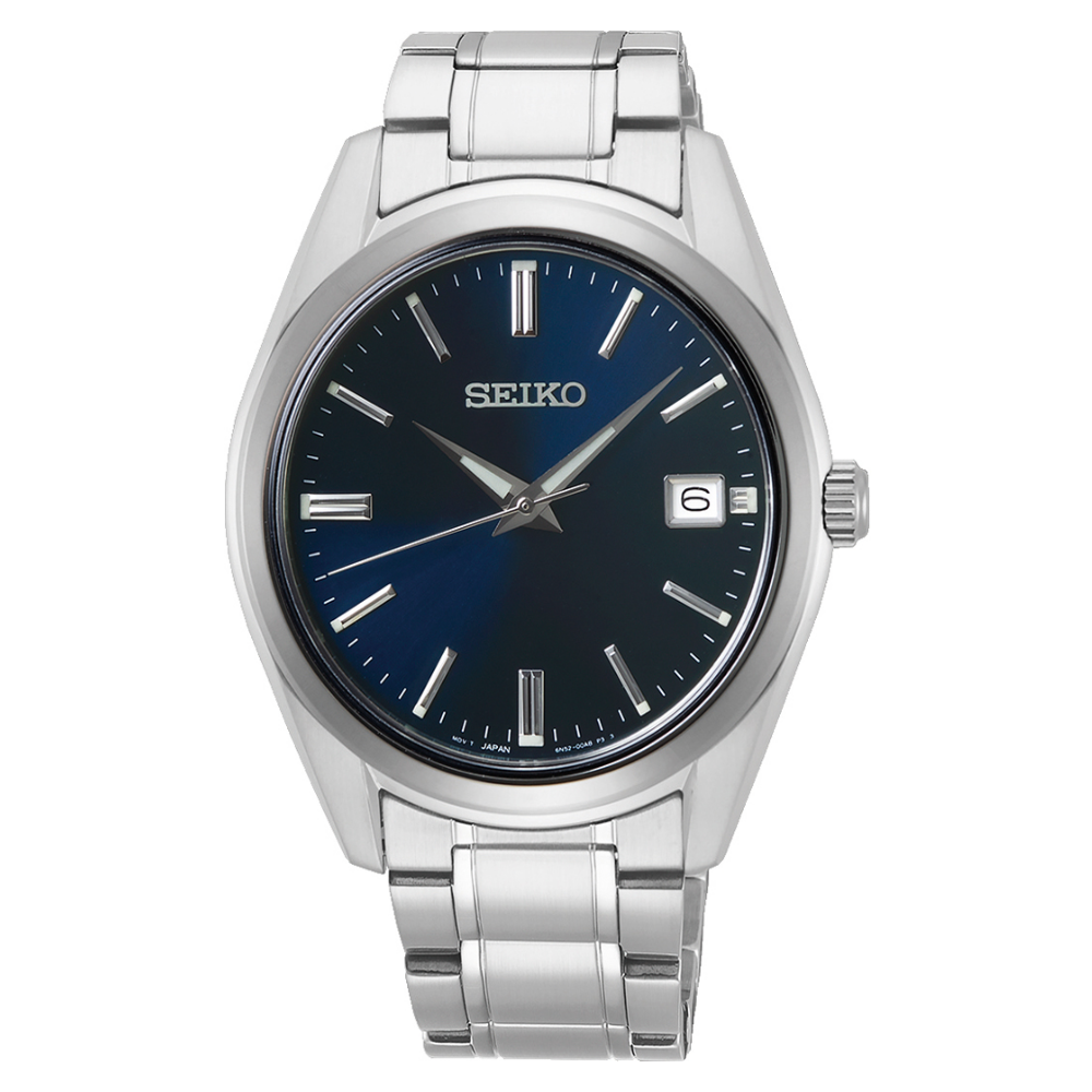 RELÓGIO SEIKO NEO CLASSIC QUARTZO AZUL VIDRO SAFIRA
