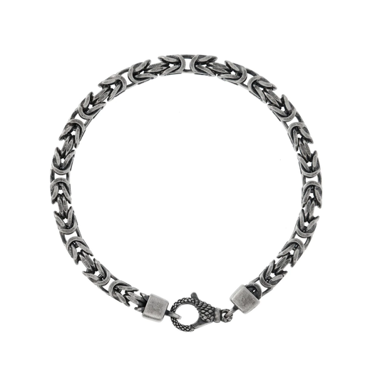 PULSEIRA ALBERTO M. EM PRATA 925% CUBICA ESCOVADA