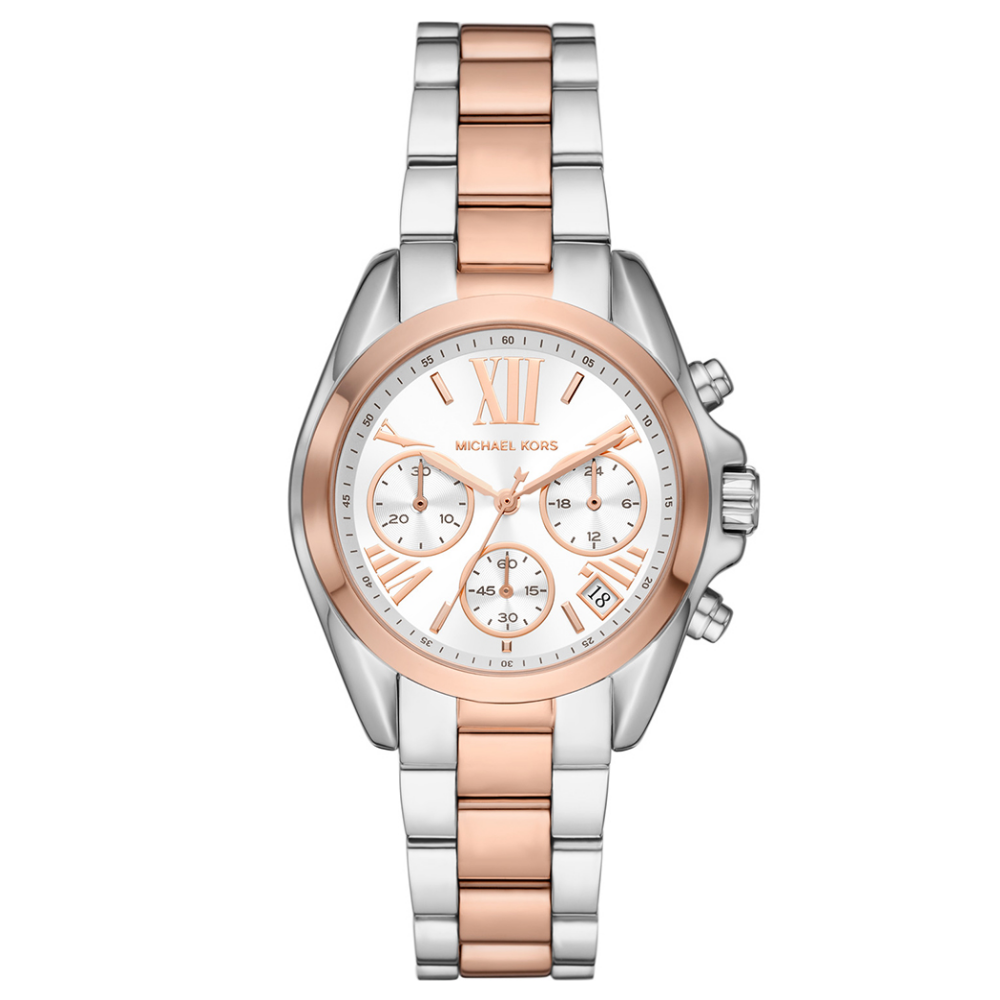 RELOGIO MICHAEL KORS BICOLOR ROSE GOLD MUST. BRANCO