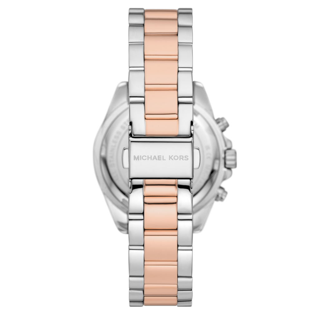 RELOGIO MICHAEL KORS BICOLOR ROSE GOLD MUST. BRANCO