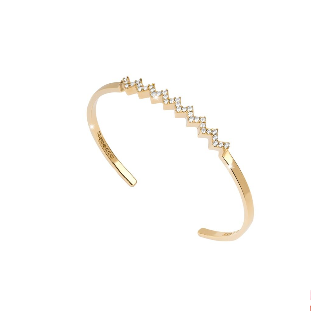 ESCRAVA MULHER REBECCA DUBAI EM PRATA 925% PLAQUEADA A OURO 18K