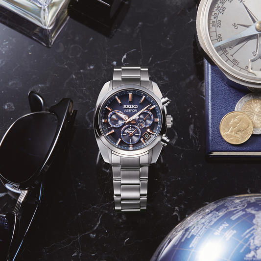 Relógio Homem Seiko Astron GPS Solar Dual Time