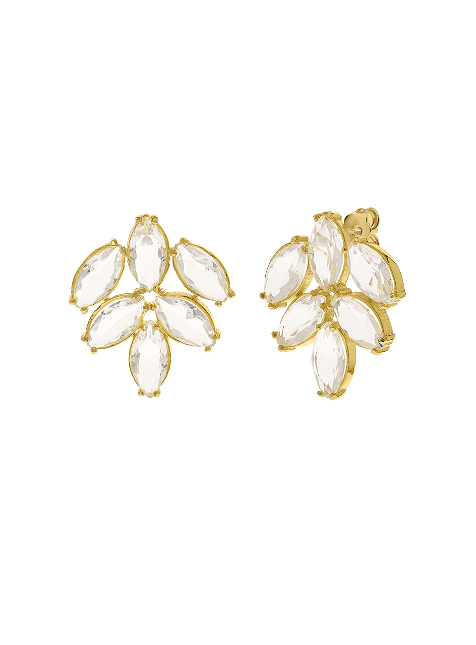 BRINCOS GLAMOUR PEQUENOS EUGÉNIO CAMPOS EM PRATA 925% COM ZIRCÓNIAS