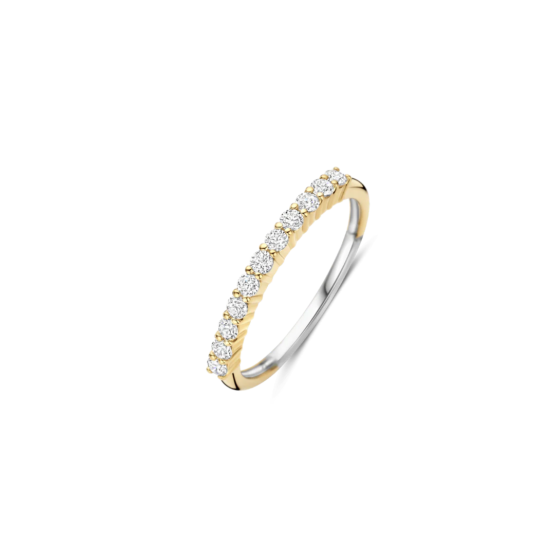 ANEL TI SENTO EM PRATA 925% COM ZIRCÓNIAS