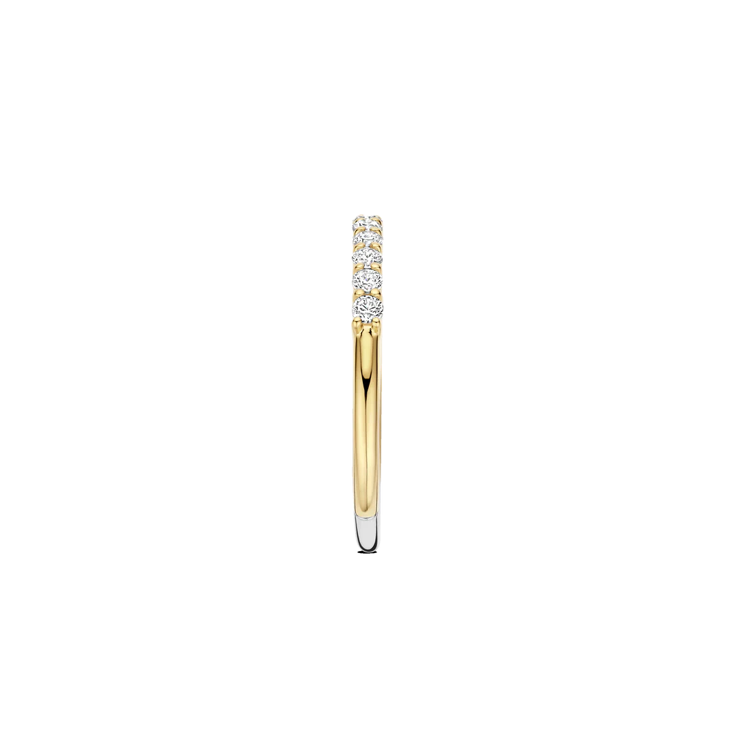 ANEL TI SENTO EM PRATA 925% COM ZIRCÓNIAS