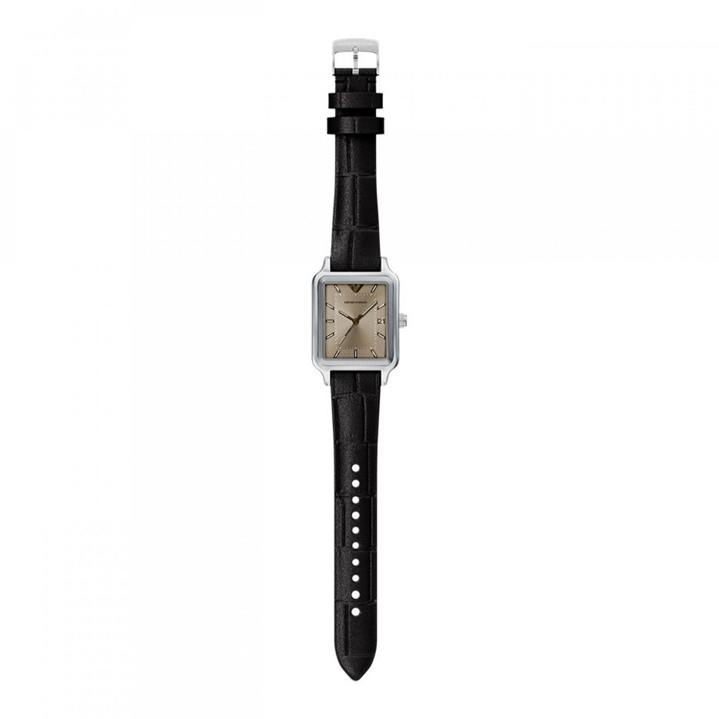 RELÓGIO EMPORIO ARMANI EM PELE PRETA