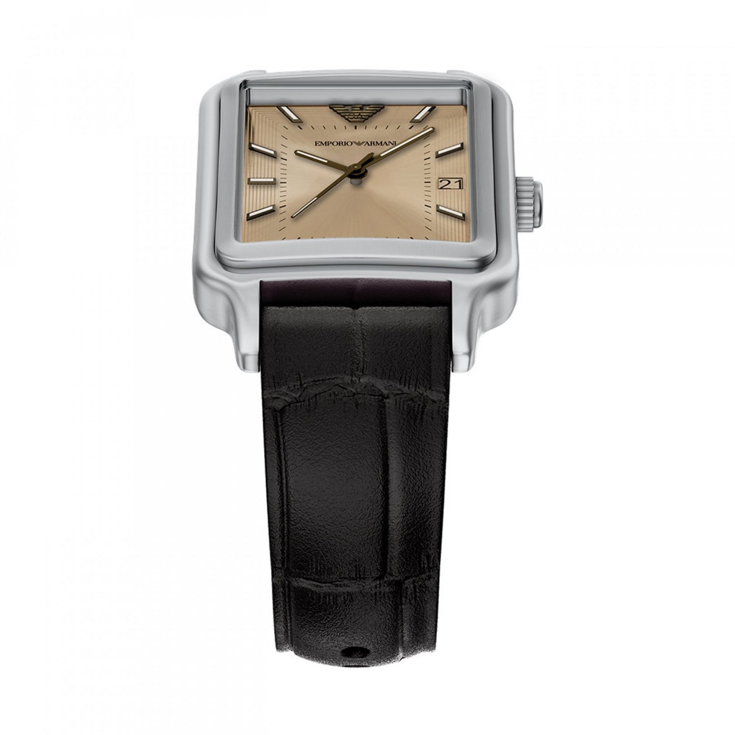 RELÓGIO EMPORIO ARMANI EM PELE PRETA