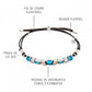 PULSEIRA TASHI ISTAMBUL AZUL EM PRATA 925