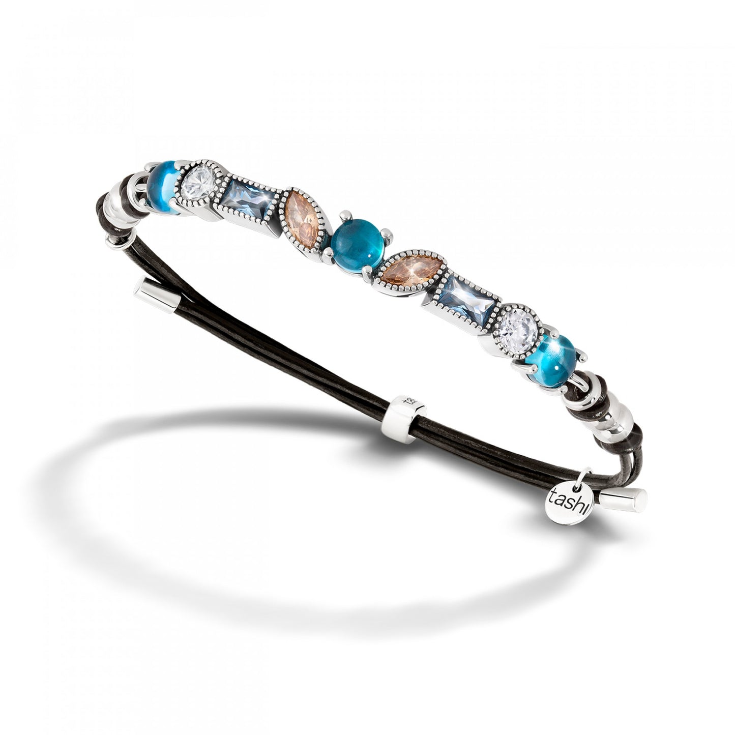 PULSEIRA TASHI ISTAMBUL AZUL EM PRATA 925
