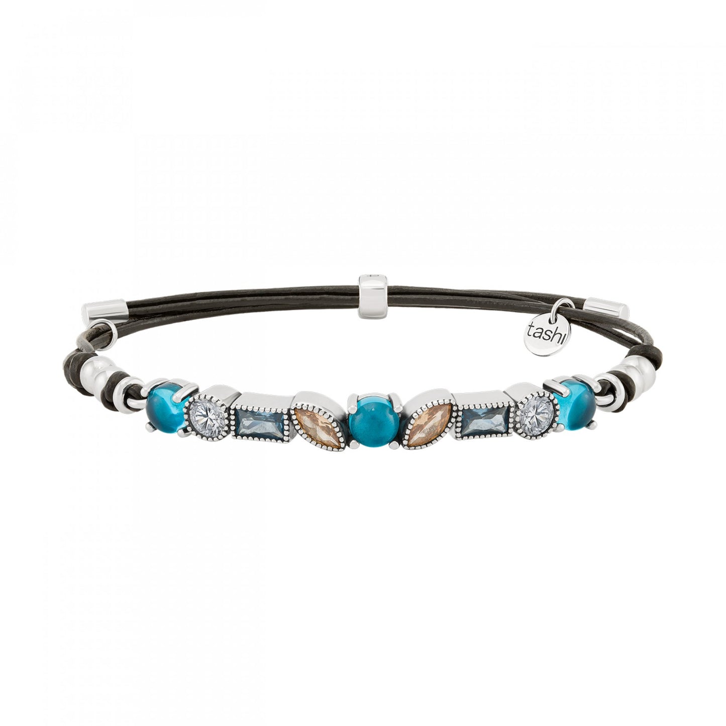 PULSEIRA TASHI ISTAMBUL AZUL EM PRATA 925