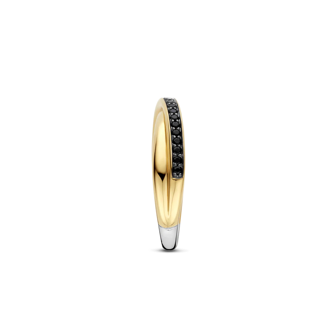 ANEL TI SENTO EM PRATA 925% COM ZIRCÓNIAS