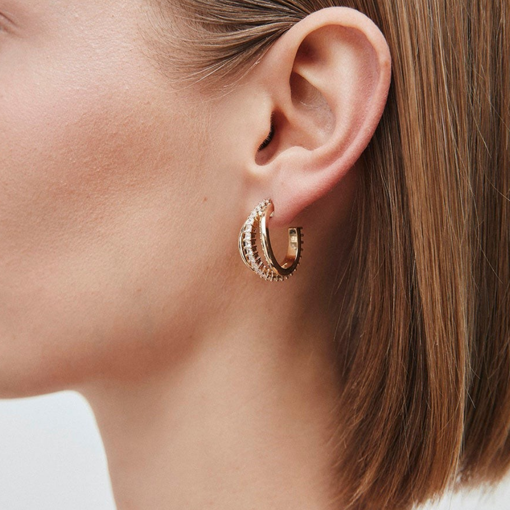 BRINCO VIDAL & VIDAL EM BRONZE COM BANHO DE OURO 18K