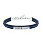 PULSEIRA MASERATI E AÇO E PELE AZUL