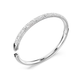 Bracelete Swarovski Sublima Snow pavé, Branca, Lacado a ródio