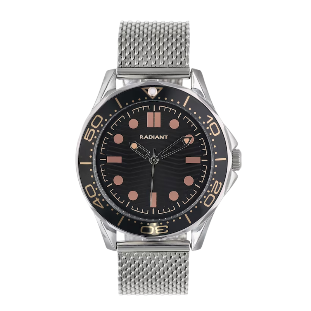 RELÓGIO HOMEM CHRIS PRETO/ROSE GOLD