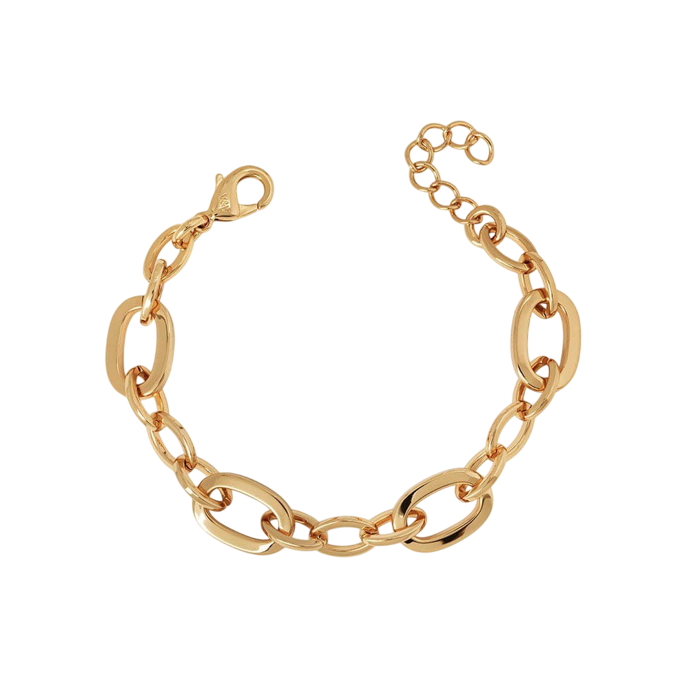 PULSEIRA VIDAL & VIDAL EM BRONZE COM BANHO DE OURO 18K