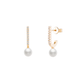 BRINCOS UNIKE EM PRATA 925% PEARLS SHINY GOLD II
