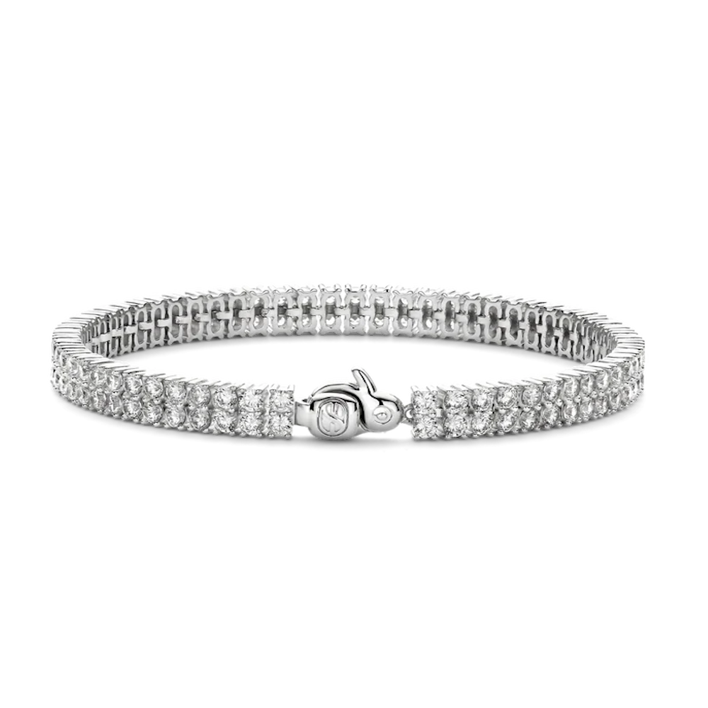 PULSEIRA TI SENTO EM PRATA 925% COM ZIRCÓNIAS
