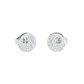 BRINCOS GUESS EM AÇO PRATEADO COM ZIRCÓNIAS