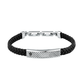 PULSEIRA MASERATI E AÇO E PELE PRETO