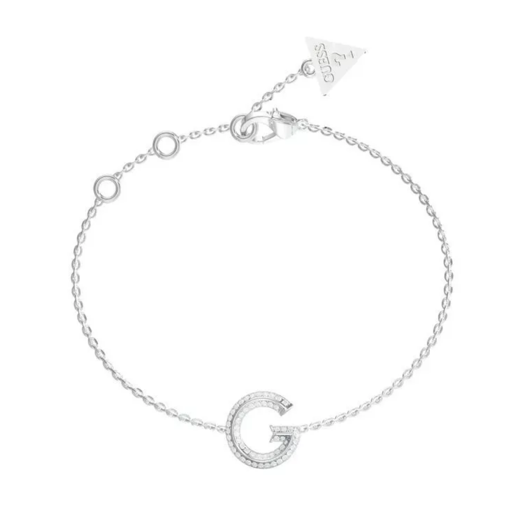 PULSEIRA GUESS G CRYSTAL PRATEADA