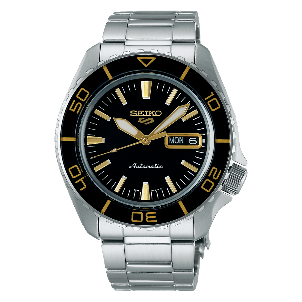 RELÓGIO SEIKO 5SPORTS SKX SUITS MOSTRADOR PRETO