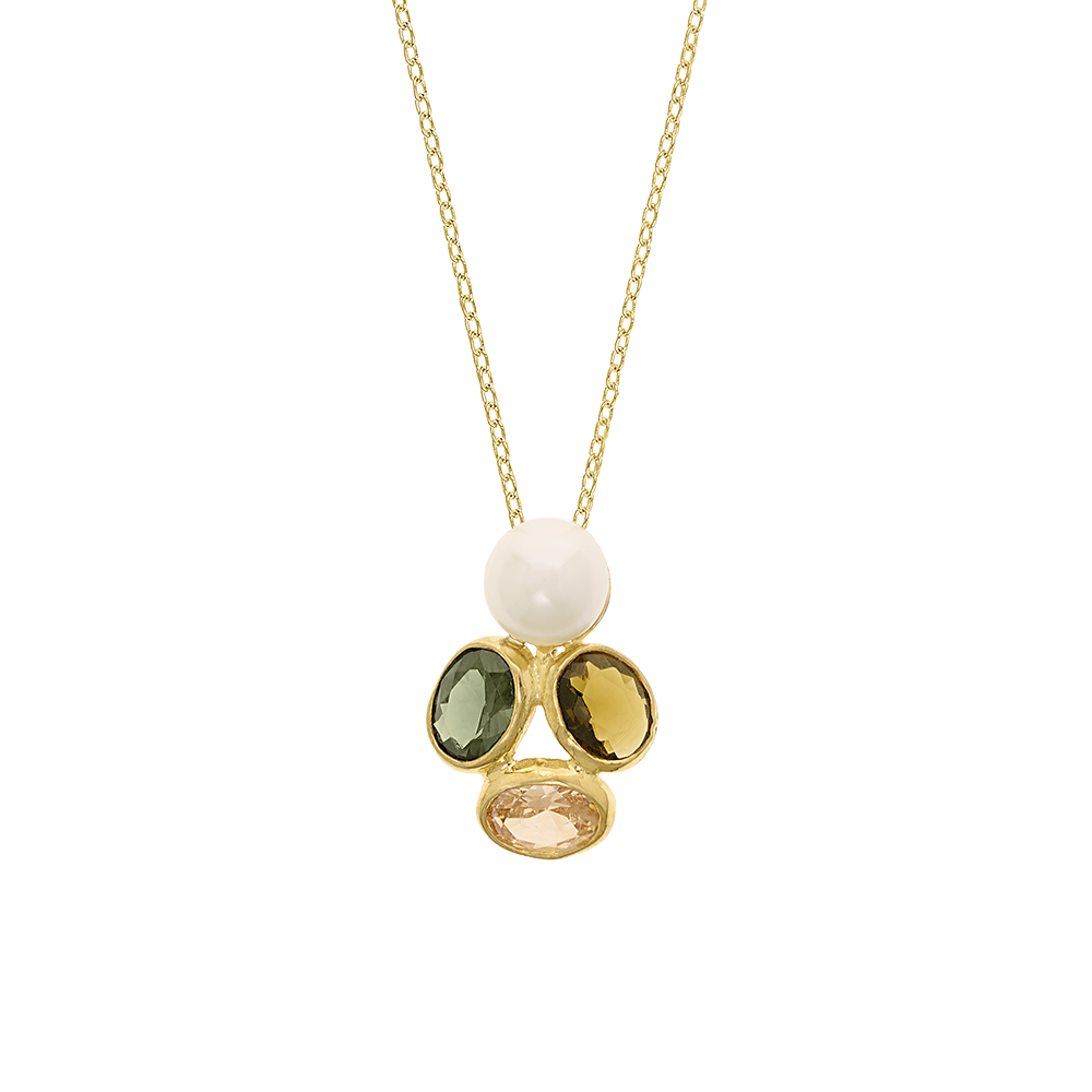 COLAR EUGÉNIO CAMPOS EVERGREEN EM PRATA 925% DOURADA