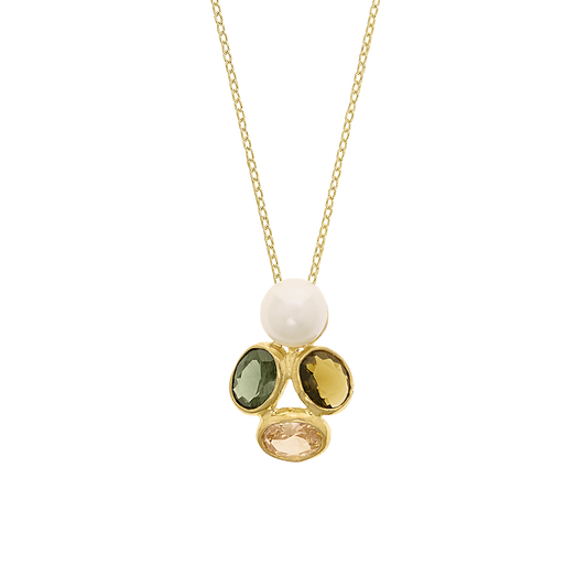 COLAR EUGÉNIO CAMPOS EVERGREEN EM PRATA 925% DOURADA