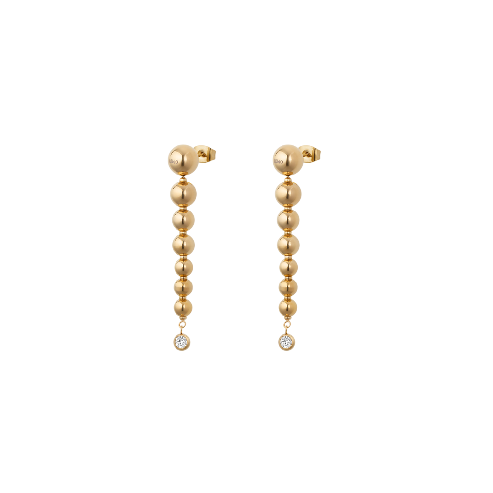 BRINCOS LIU JO EM AÇO DOURADO