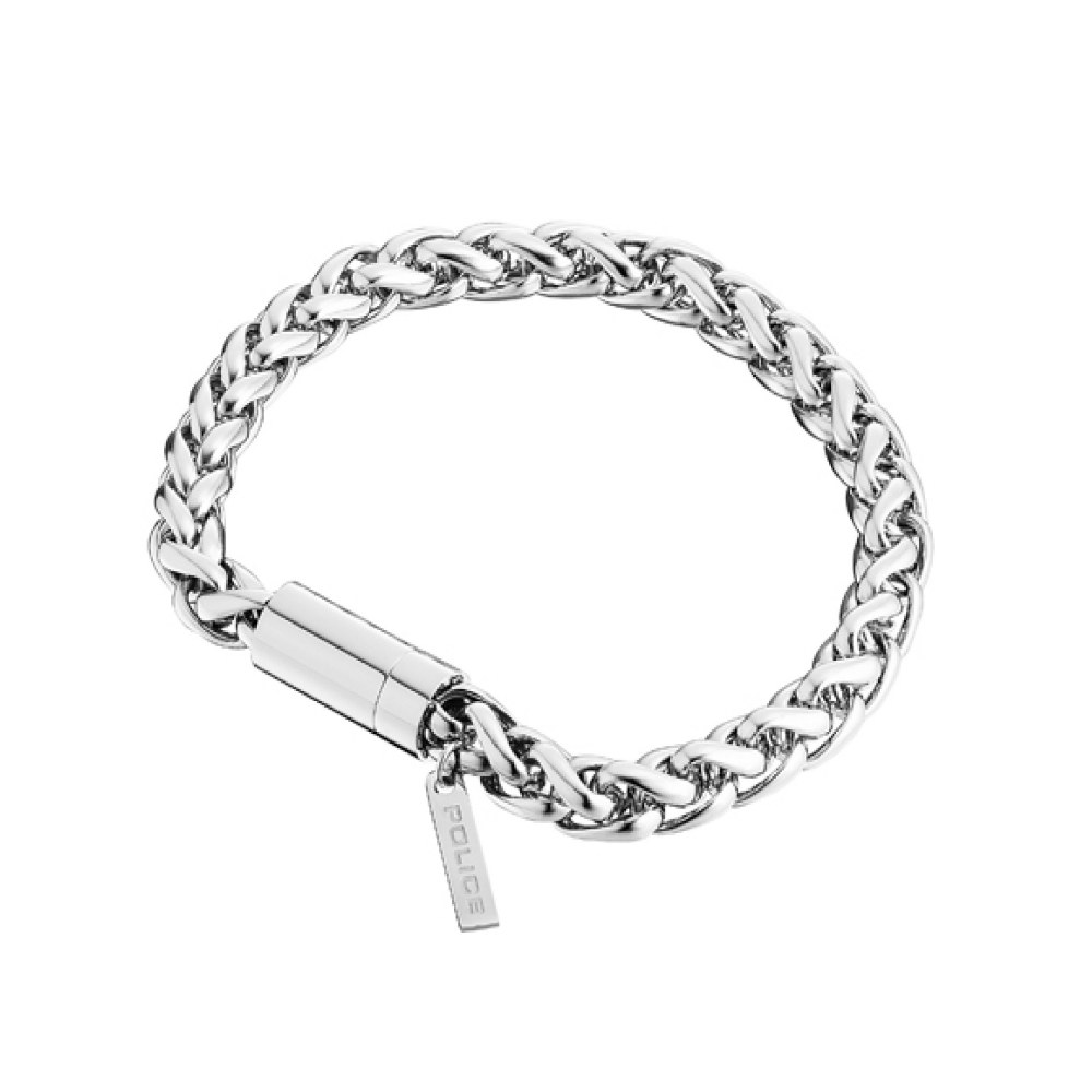 PULSEIRA POLICE AÇO MALHA REDONDA