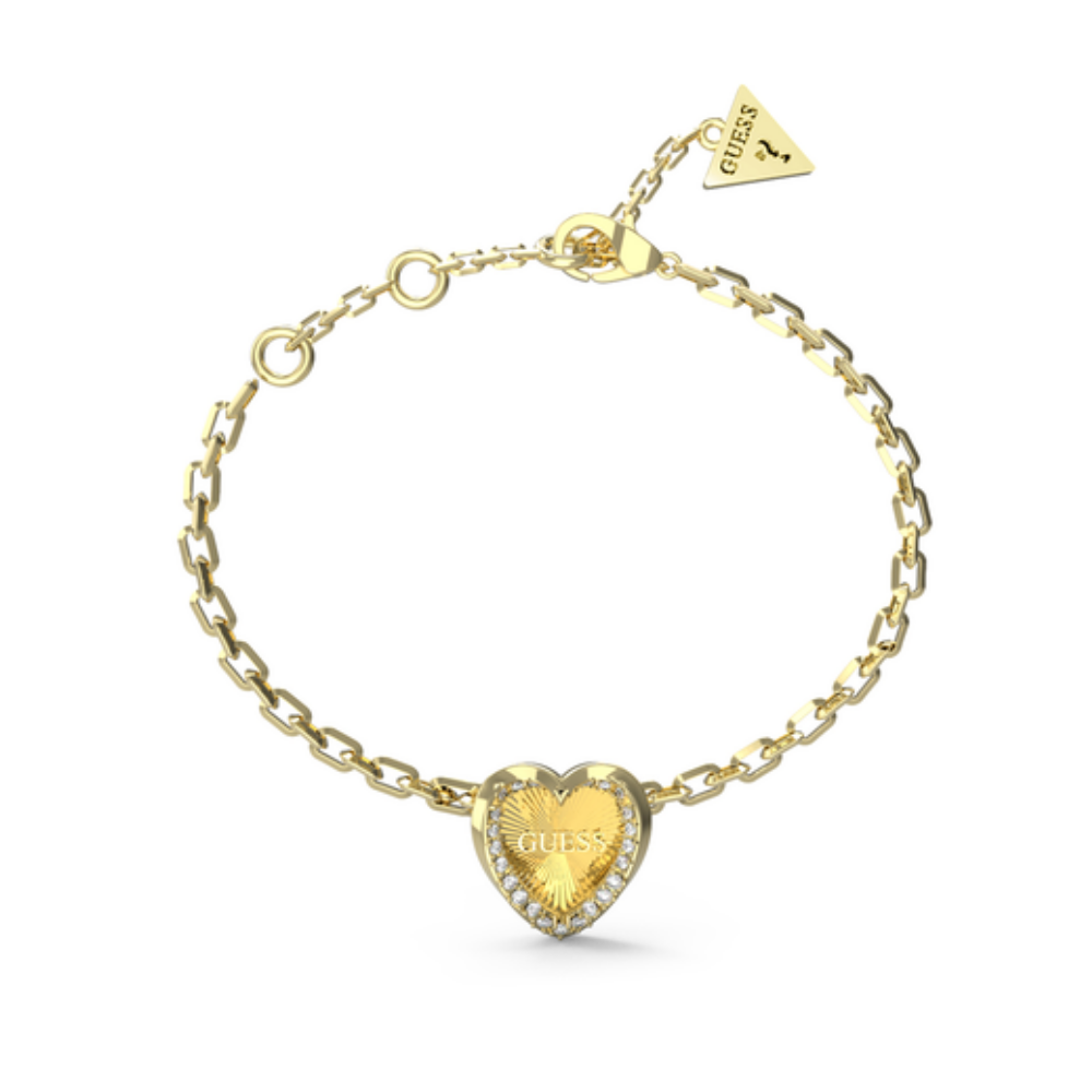 PULSEIRA GUESS DOURADA MON AMOUR COM ZIRCÓNIAS