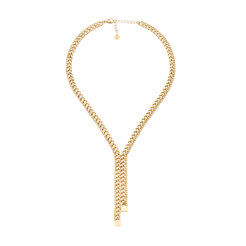 COLAR LIU JO EM AÇO  DOURADO