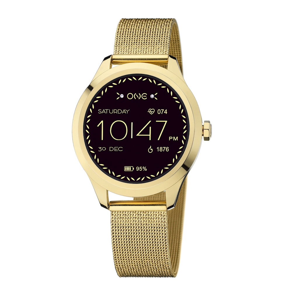 SMARTWATCH MINI GOLD MESH