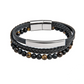 PULSEIRA HASSU TRIPLA BOLAS NATURAL STONE