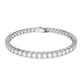Pulseira Swarovski Matrix M Tennis bracelet, Round cut, White, Rhodium plated
