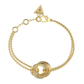 PULSEIRA GUESS EM AÇO DOURADO COM ZIRCÓNIAS "JUBB04063JWYGS"