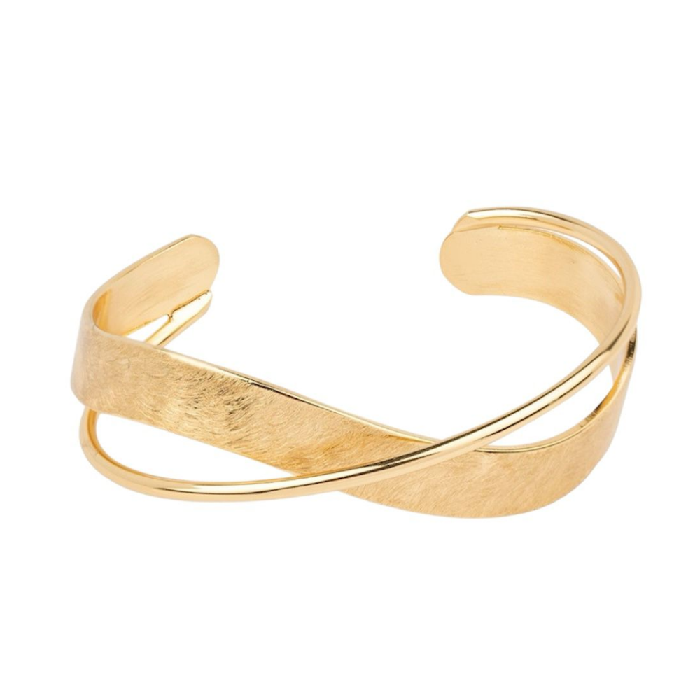 PULSEIRA ESCRAVA  VIDAL & VIDAL EM BRONZE BANHADO A OURO 18 KT