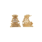 BRINCOS VIDAL & VIDAL EM BRONZE COM BANHO DE OURO 18K