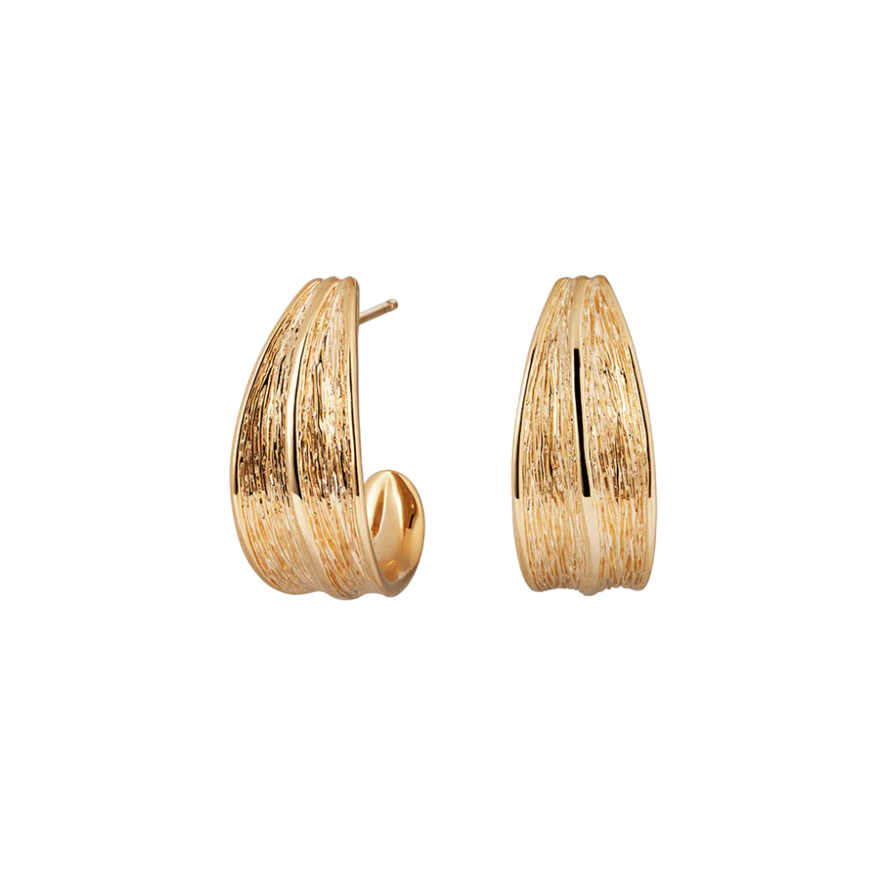 BRINCOS VIDAL & VIDAL EM BRONZE COM BANHO DE OURO 18K