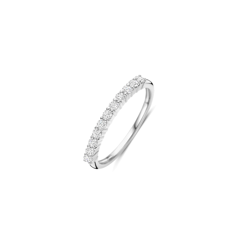 ANEL TI SENTO EM PRATA 925% COM ZIRCÓNIAS