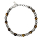 PULSEIRA 2JEWELS EM AÇO BOLAS CASTANHO