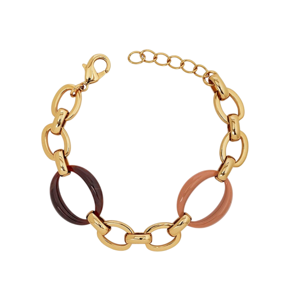 PULSEIRA VIDAL & VIDAL EM BRONZE COM BANHO DE OURO 18K