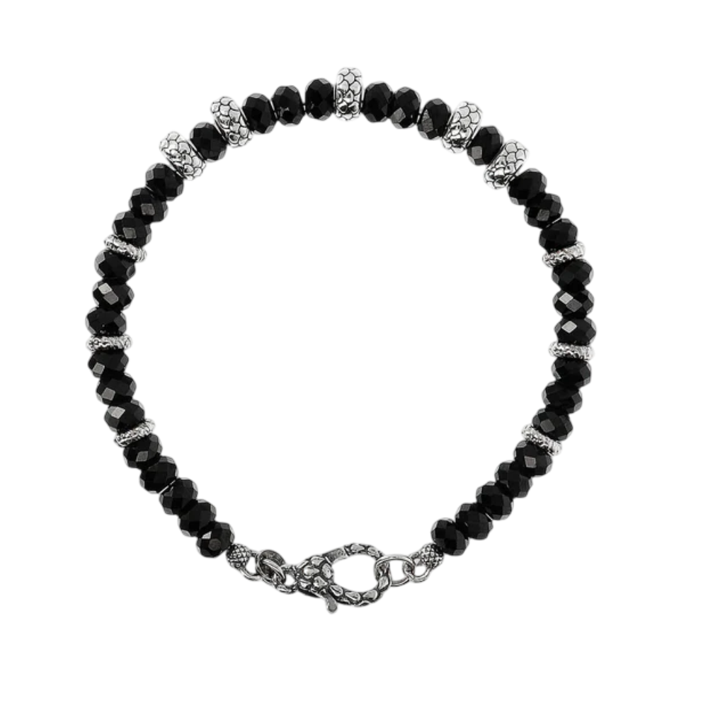 PULSEIRA ALBERT.M EM PRATA 925 PEDRAS ESPINÉLIOS 4.10GR