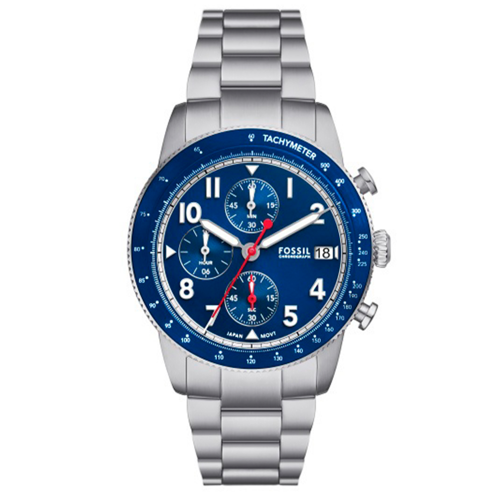 RELÓGIO FOSSIL HOMEM MOSTRADOR AZUL "FS6047"