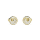 BRINCOS GUESS EM AÇO DOURADO COM ZIRCÓNIAS